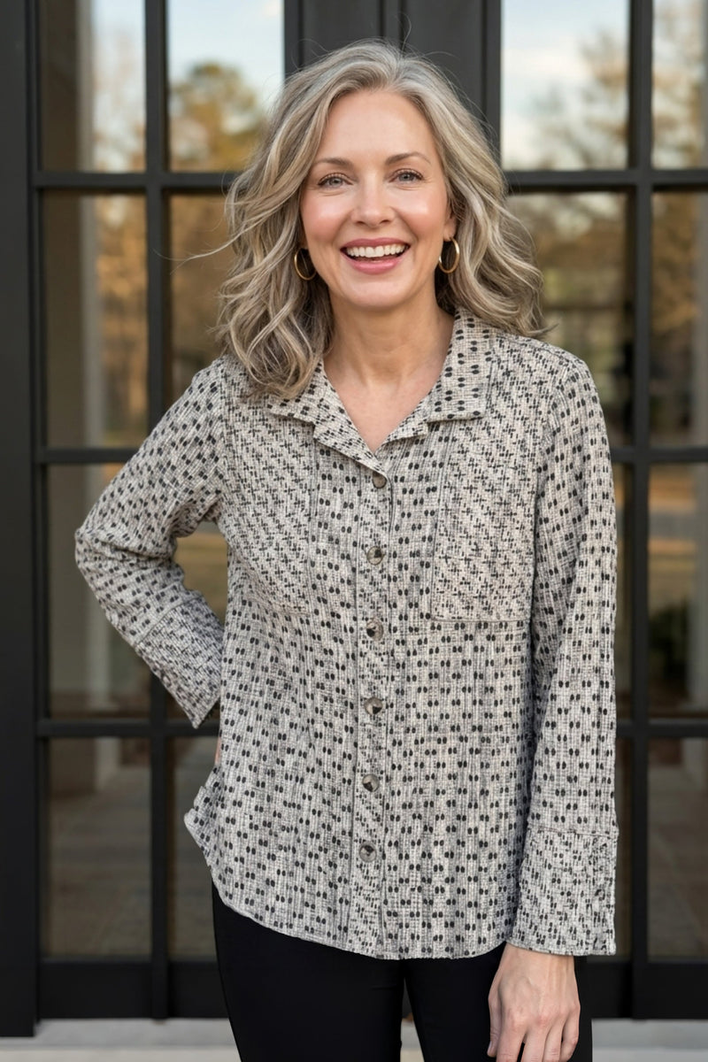 Habitat Mix & Match Geo Seamed Tunic - 48134