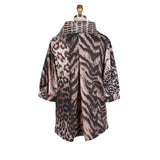 Animal-Print Swing Coat - 4825-BRN - Size M Only!