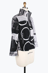 Striking Geometric Soft Micro-Cord Jacket - 4851 - Sizes L - XXL