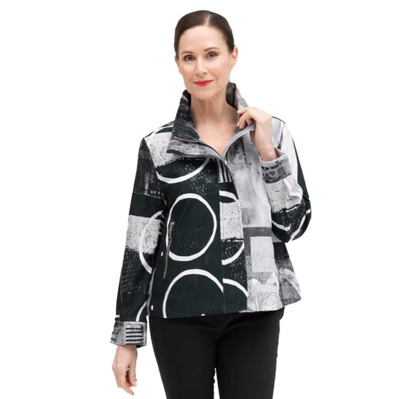 Damee Multi-Pattern Biker Jacket - 4851