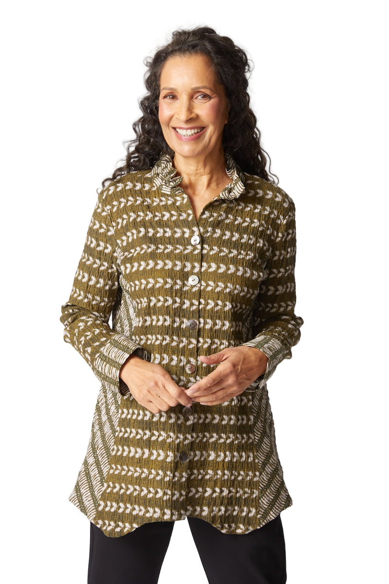 Artist Swing Shirt - 48919 in Avocado - Front View