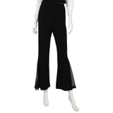 Mesh Trim Flair Pant in Black - 4897P- BLK