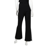 Mesh Trim Flair Pant in Black - 4897P- BLK