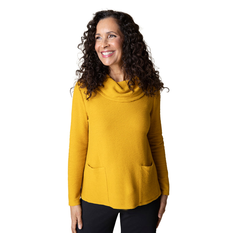 Habitat Ripple Effect Cowl Neck Pocket Top - 16010