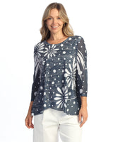 Burnout Tunic with Mesh Contrast - 49