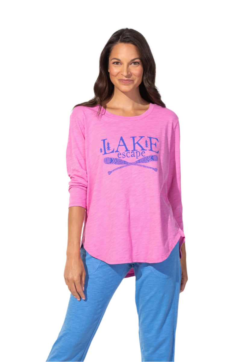 Escape by Habitat High-Low 3/4 Sleeve Lake Tee - 49104