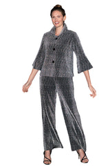 Short Sequin Jacket in Silver - 4952-SLV