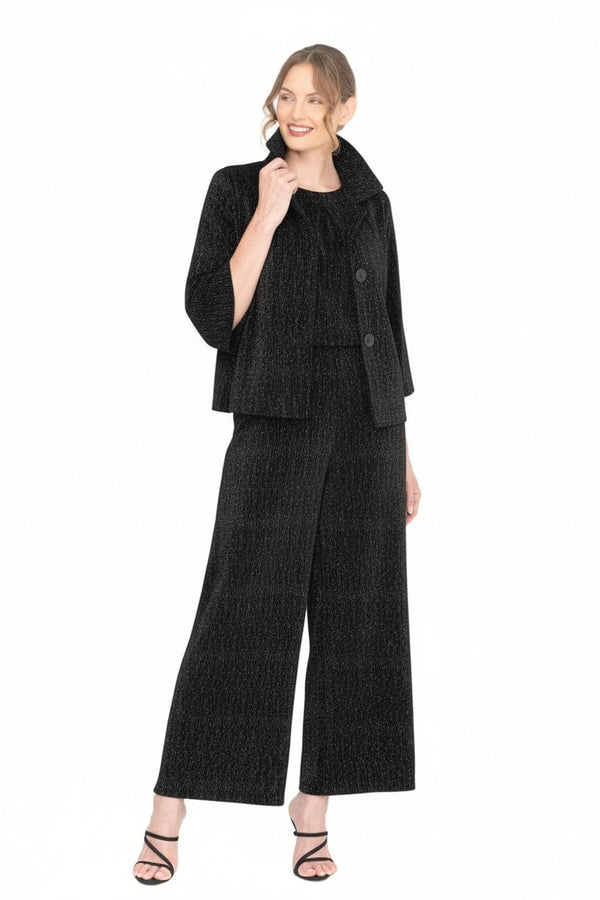 Short Sequin Jacket in Black - 4952-BLK