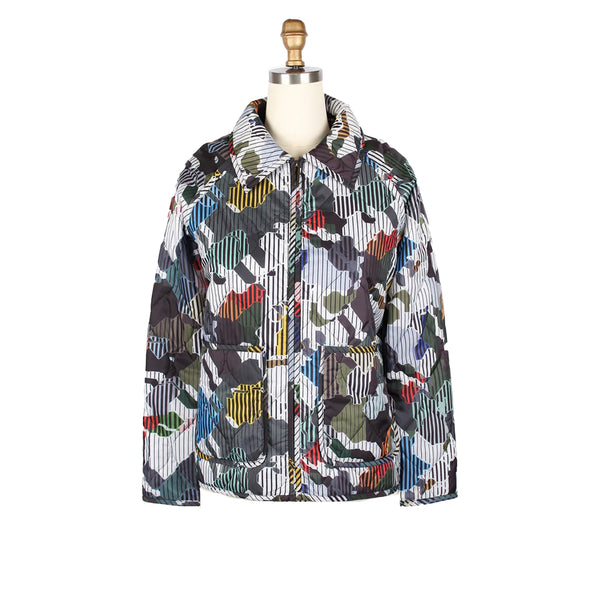 Modern & Graphic Eye-Catching Quilted Jacket - 4973