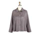 Classic Grey Microsuede Jacket - 4977-GRY