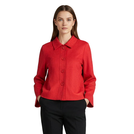 Classic Red Microsuede Jacket - 4977-RD