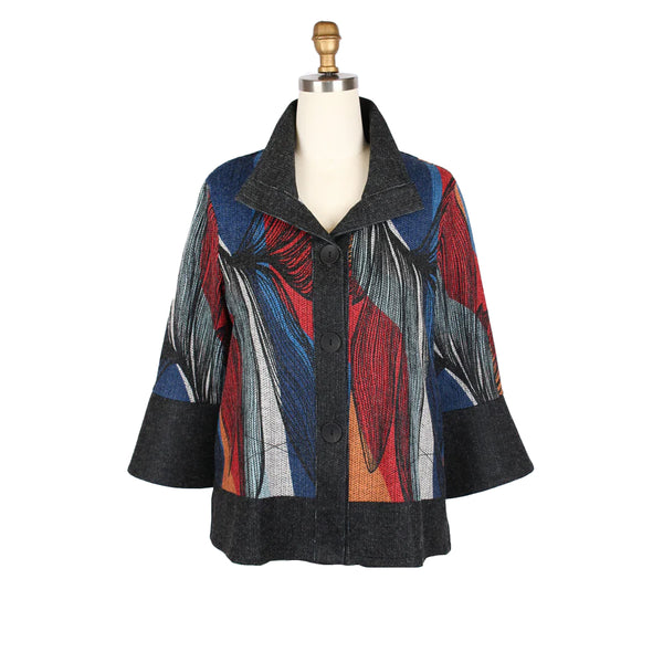 Tropical Feather Soft Knit Jacket - 4999