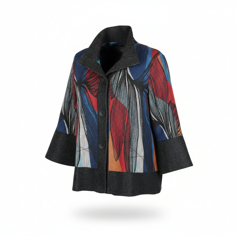 Tropical Feather Soft Knit Jacket - 4999