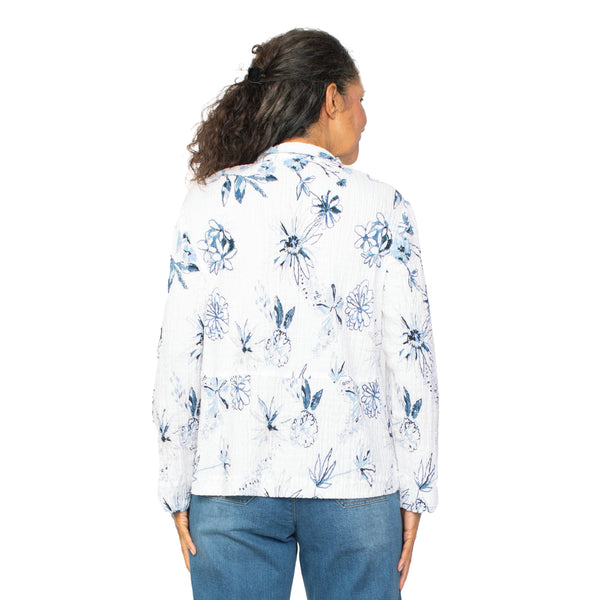 Habitat Floral-Print Pocket Shirt in Cornflower - 47445-CRN