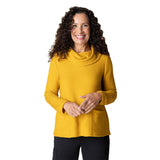 Ripple Effect Cowl Neck Pocket Top - 16010