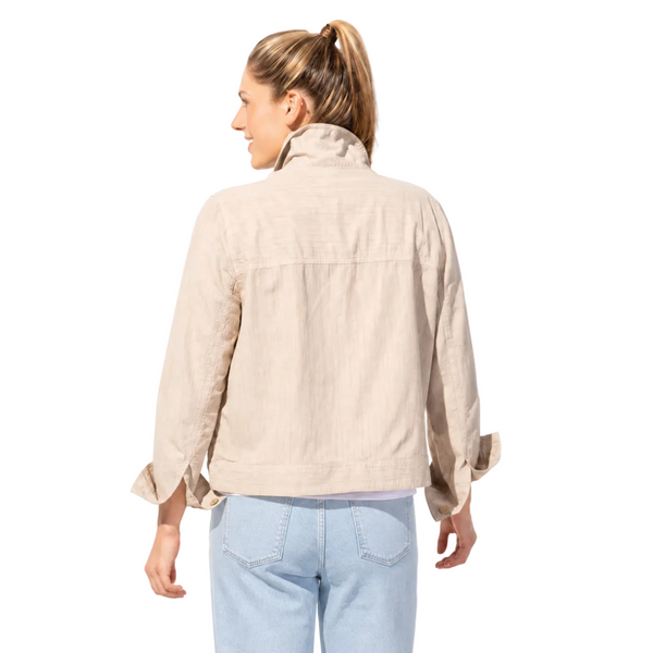 Lightweight Cotton Beach Jacket in Khaki - 43346-KHK