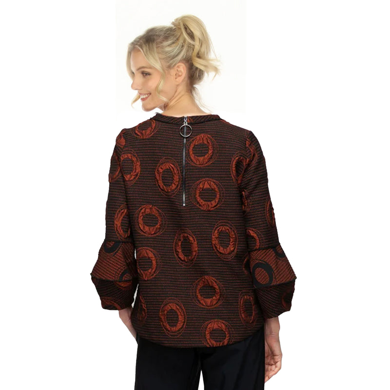 Circular Two-Tone Top in Rust - 7566T-RST