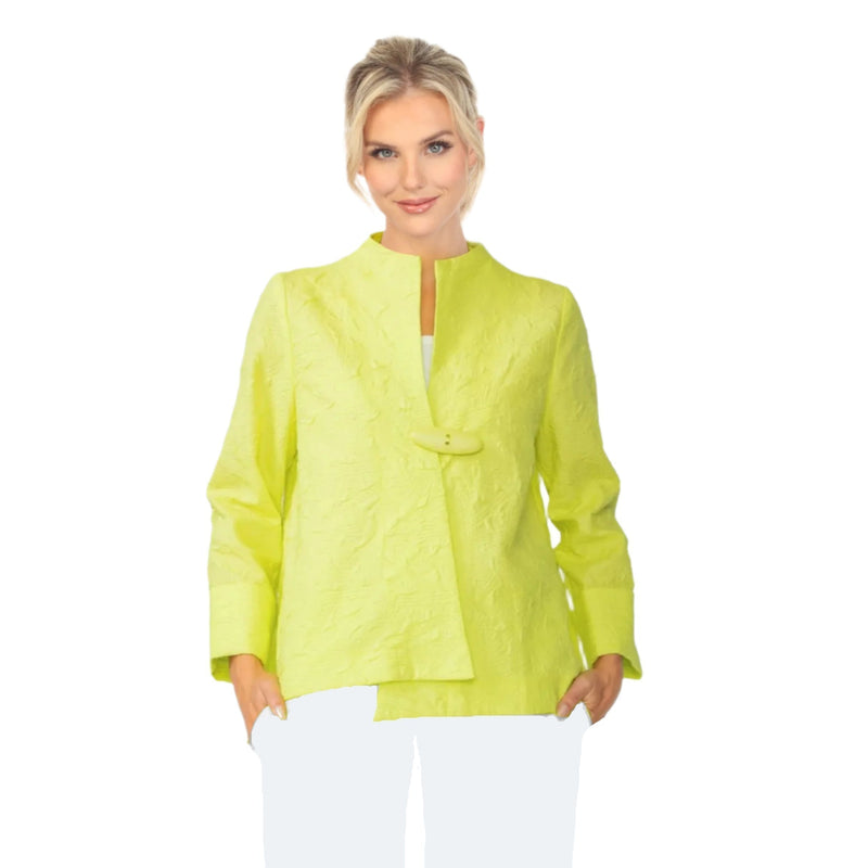 Textured Asymmetric Jacket in Neon - 6439J-NN