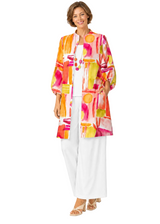 Watercolor-Inspired Jacket in Pink/Multi - 7292J-PNK - Size L Only!