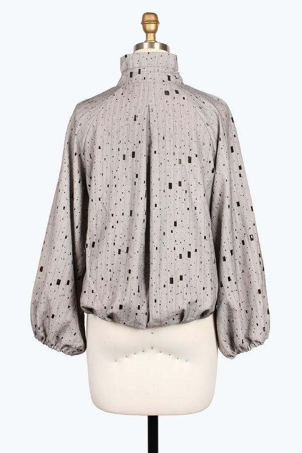 Laser Cut Drawstring Waist Jacket - 5048