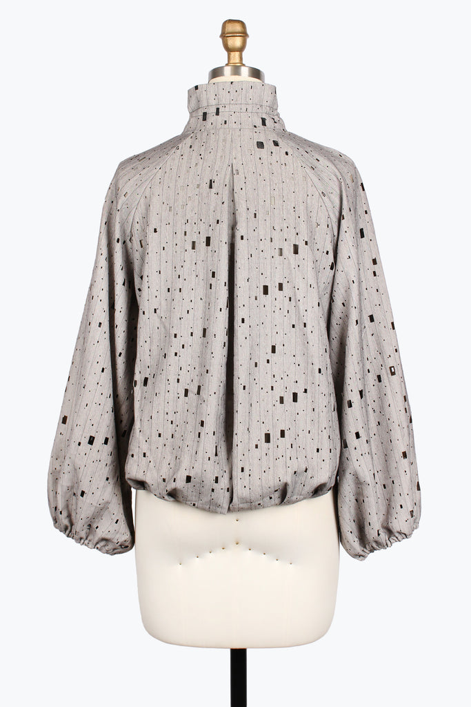 Laser Cut Drawstring Waist Jacket - 5048