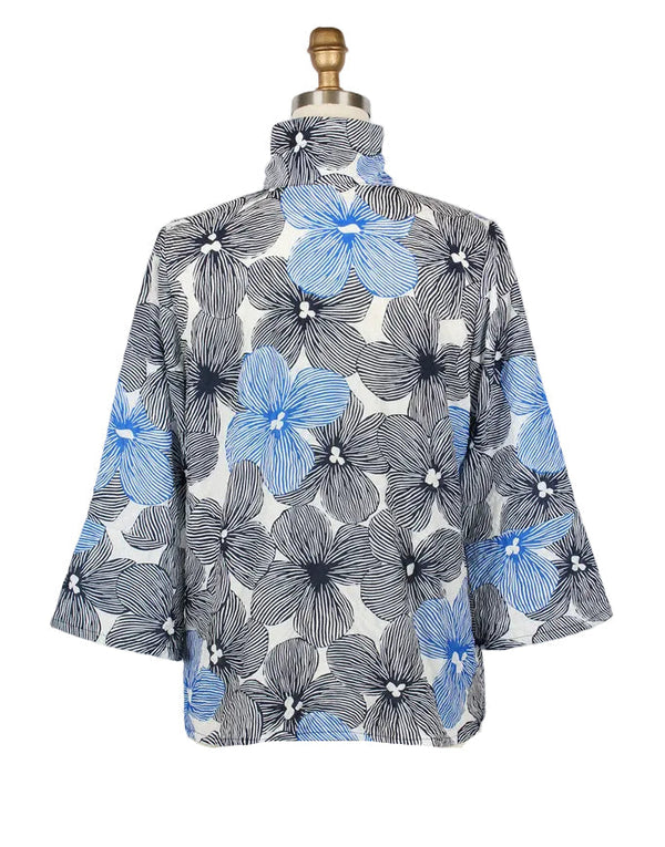 Floral Sketch Print Jacket - 5064