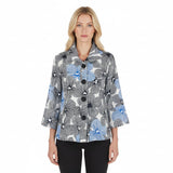 Floral Sketch Print Jacket - 5064