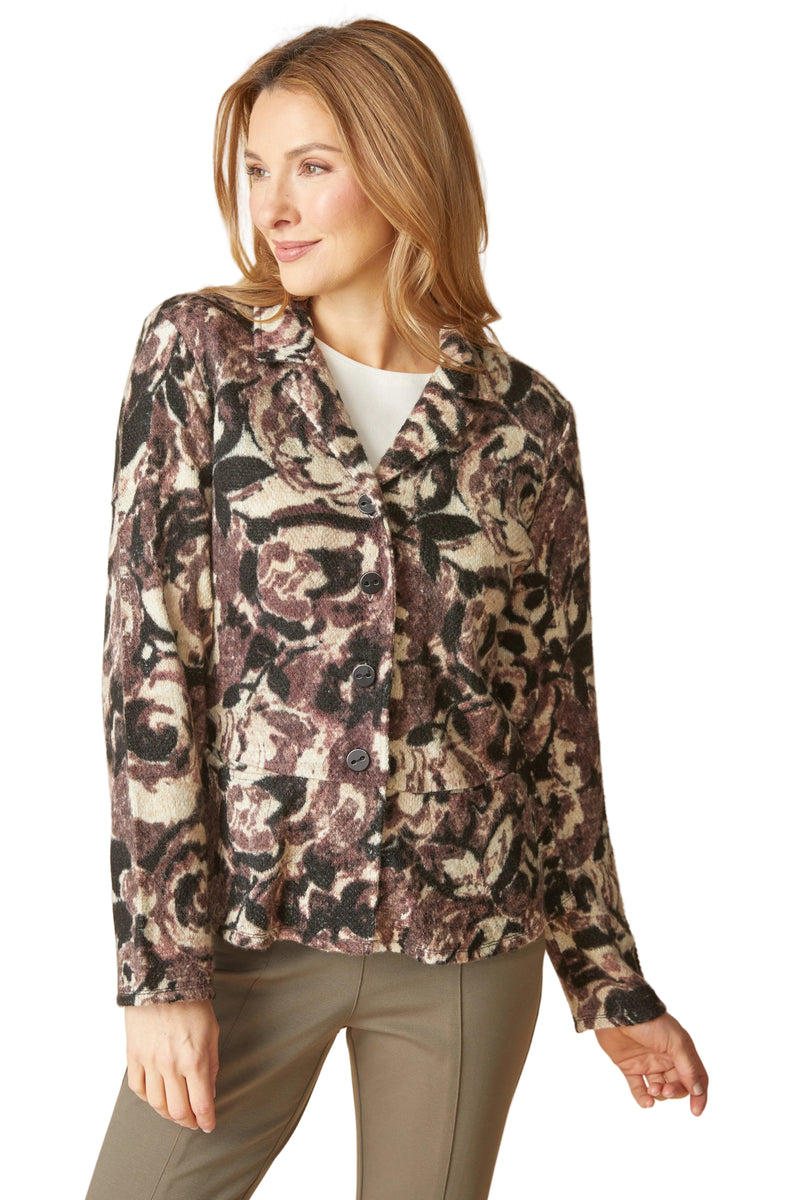 Habitat Aspen Knit Peplum Jacket - BLACK - image 1