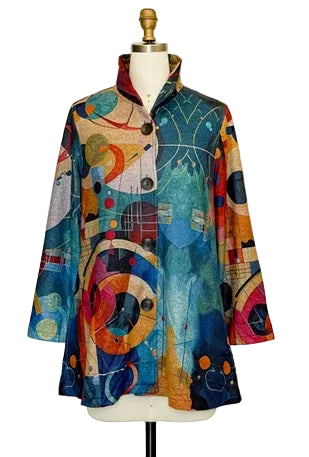 Kandinsky Inspired Jacket In Multi - 5094