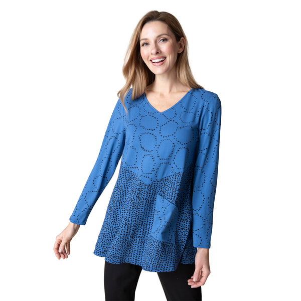 Habitat Travel Knit Circles & Dots Seamed Tunic - 55586