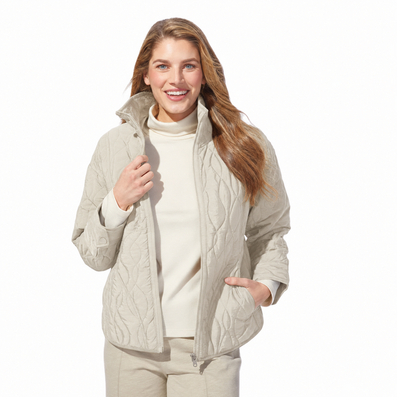 Quilted Zip-Front Jacket  - 51089