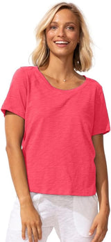 Soft Peruvian Cotton Slub V-Neck Tee - 10003