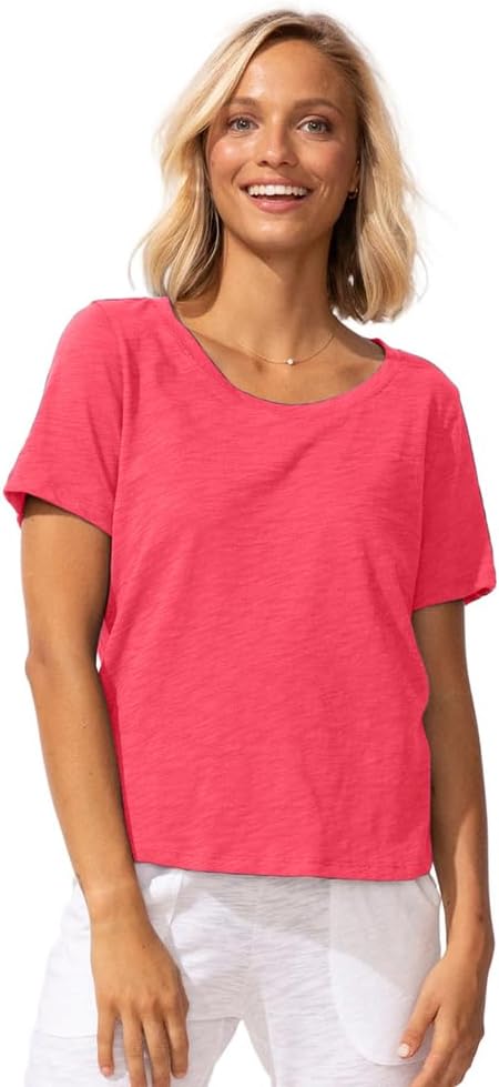 Soft Peruvian Cotton Slub V-Neck Tee - 10003
