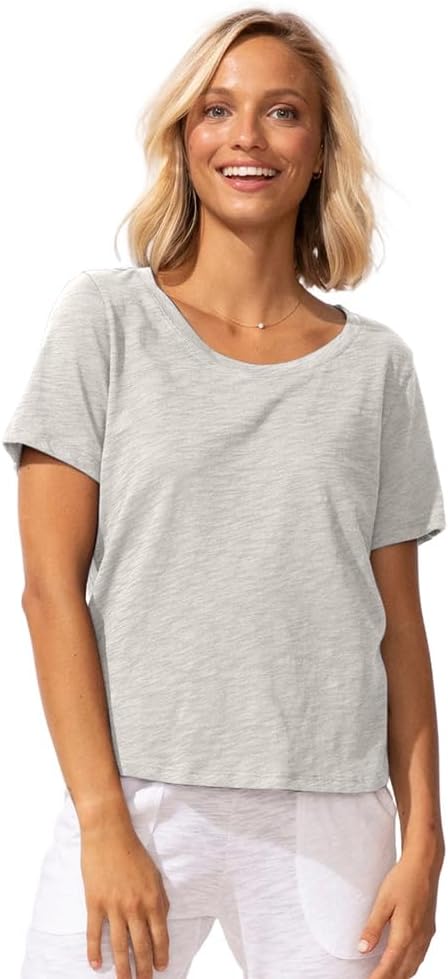 Soft Peruvian Cotton Slub V-Neck Tee - 10003