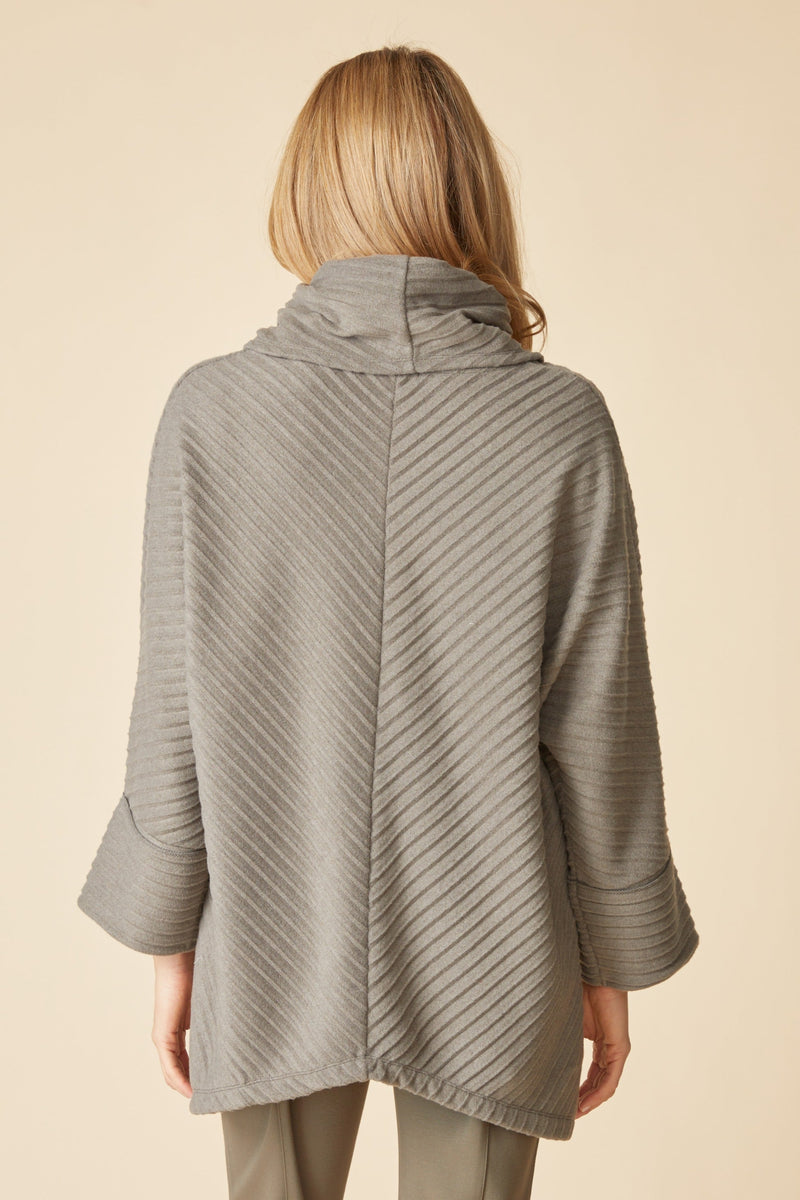 Pleated Fleece Chevron Pleat Top - 52355