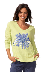 Impressionist Sunflower Hi-Lo Tee - 52641