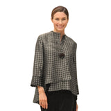 Two-Tone Textured Asymmetric Jacket - 5281J-CDR
