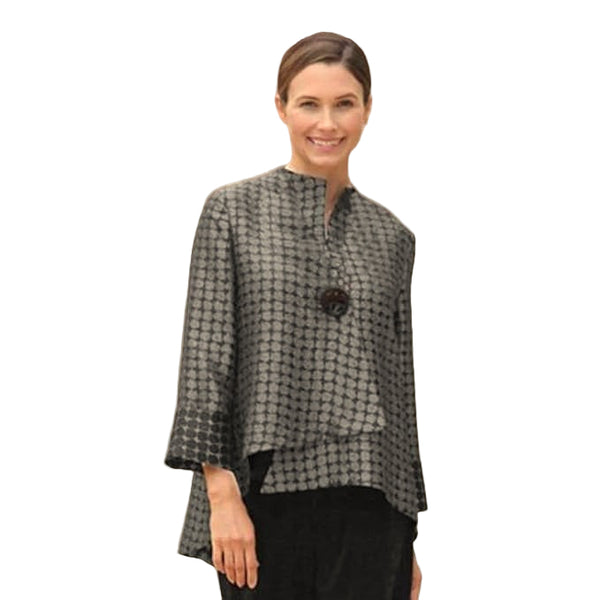 Two-Tone Textured Asymmetric Jacket - 5281J-CDR