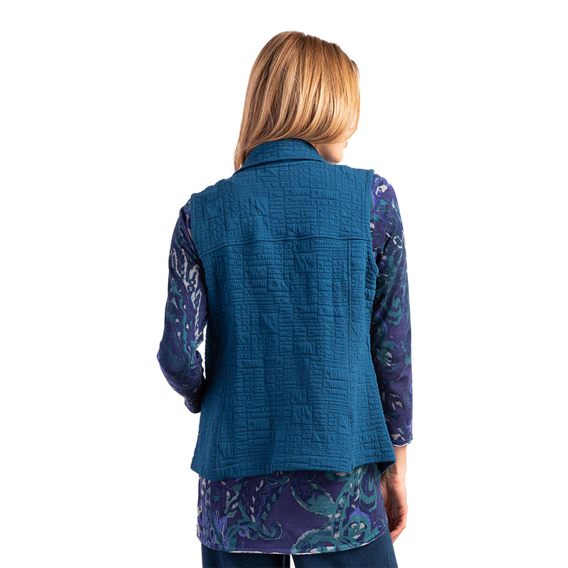 Habitat Box Quilt Vest in Baltic - 53311-BTC