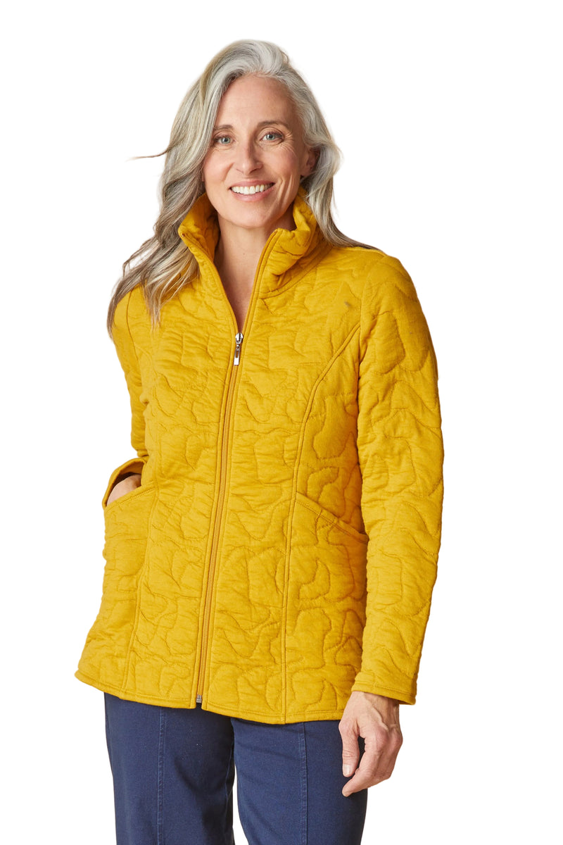 Habitat Cascade Quilt Shaped Coat - HONEY - image 1