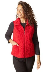 Habitat Cascade Quilt Shaped Vest - CHERRY - image 1