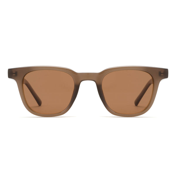 RHEA | Transparent Matte Brown | Brown Lens