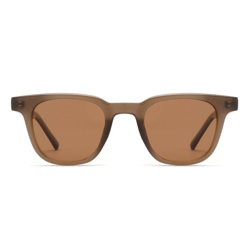 RHEA | Transparent Matte Brown | Brown Lens