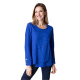 Overlay Tunic Top in Sapphire - 16531-SPR - Sizes XS & M Only!