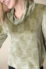 Crinkle Velvet Easy Cowl - 54739 - Size Black XS Only