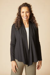 Core Travel Stretch Knit Waterfall Cardigan - 55931