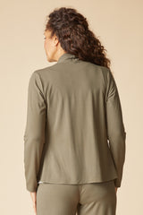 Core Travel Stretch Knit Waterfall Cardigan - 55931