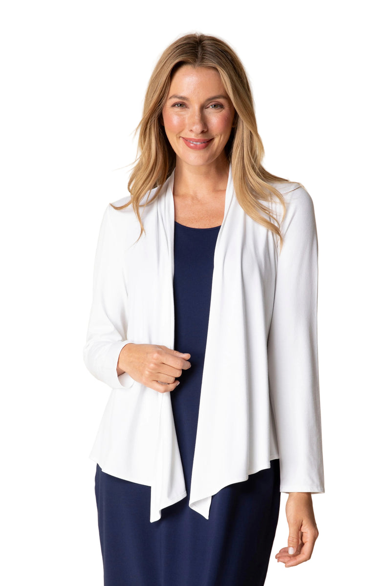 Core Travel Stretch Knit Waterfall Cardigan - 55931