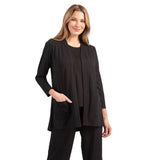 Habitat's Travel Core Shirred Back Cardigan in Black - 55935-BK