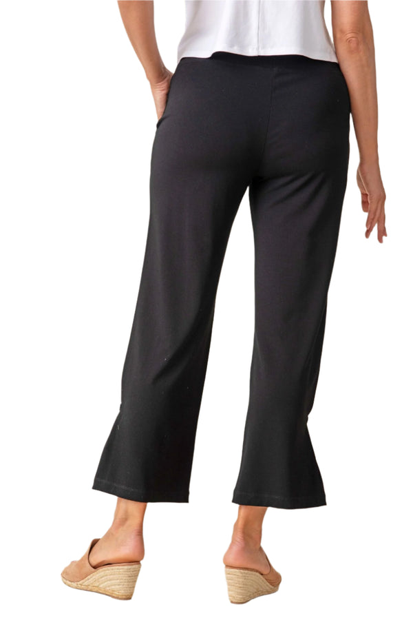 Core Travel Ankle Pleat Pant in Black - 55970-BLK